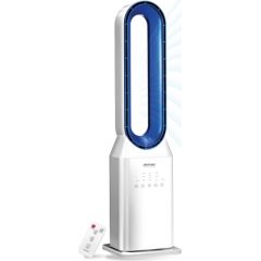 MPM MWP-31	 Bladeless fan, Timer, Number of speeds 3, 50 W, Oscillation, Diameter 23.5 cm, White/Blue