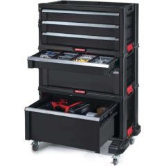 Keter Instrumentu lāde ar 6 atviktnēm uz riteņiem Drawers Tool Chest Set 56,2x28,9x74,2cm