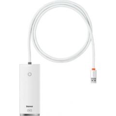 Baseus Lite Series Hub 4in1 USB to 4x USB 3.0, 1m (White)