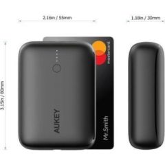 Aukey Powerbank PB-N83S 10000 mAh, Black, 18 W