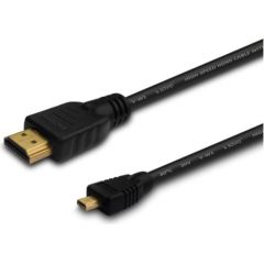 Savio CL-39 HDMI cable 1 m HDMI Type A (Standard) HDMI Type D (Micro) Black