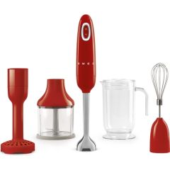 Smeg HBF22RDEU Hand Blender with Accessories Red