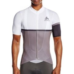 Odlo M Stand-Up Collar Short Sleeve Jersey / Oranža / Pelēka / S