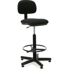 Augsts darba krēsls SENIOR 44x39,5-42xH87-118,5cm, sēdvieta un atzveltne: audums, krāsa: melns