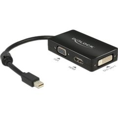 Adapteris AV Delock DisplayPort mini - HDMI - D-Sub (VGA) - DVI-D 0.15m (62631)