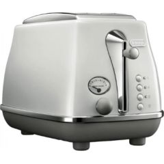 DELONGHI CTOC2103.W Icona Capitals Toaster, White / CTOC2103.W