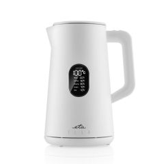 Tējkanna ETA Kettle Elsa ETA559790010 Electric, 1800 W, 1.5 L, Stainless steel, 360° rotational base, White