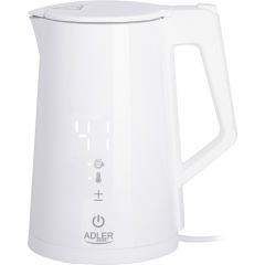 Adler Kettle AD 1345w	 Electric, 2200 W, 1.7 L, Stainless steel, 360° rotational base, White