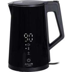 Adler Kettle AD 1345b Electric, 2200 W, 1.7 L, Stainless steel, 360° rotational base, Black