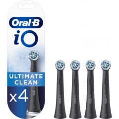 Oral-B Replaceable Toothbrush Heads iO Ultimate Clean For adults, Number of brush heads included 4, Black