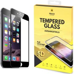 Mocco Full Glue 5D Signature Edition Tempered Glass Aizsargstikls Pilnam Ekrānam Apple iPhone 6 Plus / 6S Plus Melns