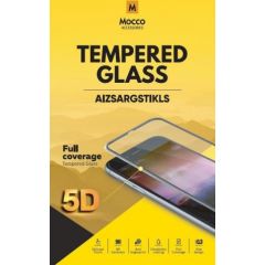 Mocco Full Glue 5D Signature Edition Tempered Glass Aizsargstikls Pilnam Ekrānam Samsung Galaxy A72 / A80 Melns