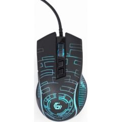 MOUSE USB OPTICAL GAMING/BLACK MUSG-RGB-01 GEMBIRD