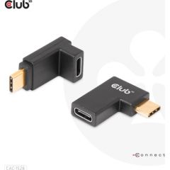 CLUB 3D CAC-1528 USB Type-C Gen2 Angled Adapter set of 2 up to 4K120Hz M/F