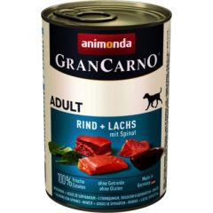 animonda GranCarno beef + salmon with spinach Beef, Salmon, Spinach Adult 400 g