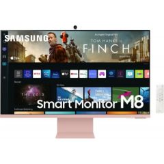 LCD Monitor|SAMSUNG|S32BM80PUU|32"|4K|Panel VA|3840x2160|16:9|60Hz|4 ms|Speakers|Camera|Height adjustable|Tilt|Colour Pink|LS32BM80PUUXEN