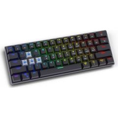 SAVIO Mechanical Keyboard BLACKOUT Blue (Outemu Blue), black