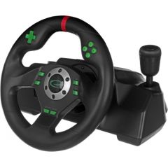 Esperanza EGW101 Gaming Controller Steering wheel Playstation,Playstation 3 Digital USB Black,Green