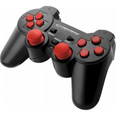 Esperanza EGG106R Gaming Controller Gamepad PC,Playstation 2,Playstation 3 Analogue / Digital USB 2.0 Black,Red