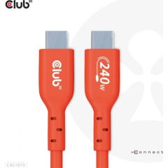 Club 3d Club3D CAC-1573 USB2 TYPE-C BI-DIRECTIONAL CABLE, DATA 480MB, PD 240W(48V/5A) EPR M/M 2M/6.56FT