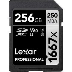 Lexar memory card SDXC 256GB Professional 1667x UHS-II U3 V60