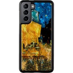 iKins case for Samsung Galaxy S21 cafe terrace black