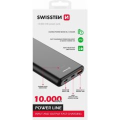 Swissten Line Power Banka Ārējās Uzlādes Baterija USB / USB-C / Micro USB / 20W / 10000 mAh