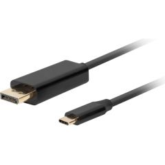 Lanberg CA-CMDP-10CU-0005-BK video cable adapter 0.5 m USB Type-C DisplayPort Black