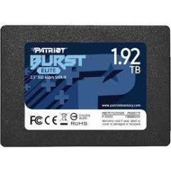 SSD|PATRIOT|Burst Elite|1.92TB|SATA 3.0|3D NAND|Write speed 320 MBytes/sec|Read speed 450 MBytes/sec|2,5"|TBW 800 TB|PBE192TS25SSDR