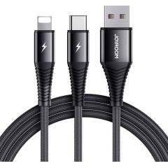 USB cable Joyroom S-1230G12 2in1 USB-C / Lightning 3A 1.2m (black)