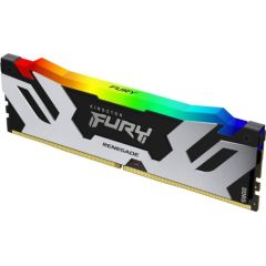 Kingston DDR5 16GB 6400 - CL - 32 - Dual-Kit - DIMM - KF564C32RSA-16, fury renegade silver RGB, black/silver