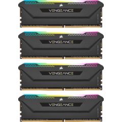 Corsair DDR4 - 32 GB -3200 - CL - 16 - Quad-Kit, RAM (black, CMH32GX4M4E3200C16, Vengeance RGB PRO SL)