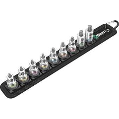 Wera Zyklop bit socket set TORX Belt B3 - 3/8  drive