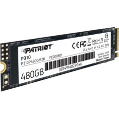 SSD Patriot P310 480GB M.2 2280 PCIE NVME 4 X4 TLC