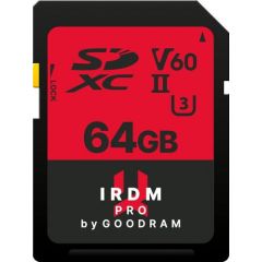 GoodRam IRDM Pro SDXC 64 GB UHS-II/U3 V60 (IRP-S6B0-0640R12)