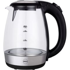 ELDOM Glass kettle LIMEA, 2200 W, capacity 1.7L, LED backlight