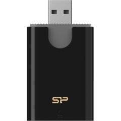 Silicon Power memory card reader Combo USB 3.2, black