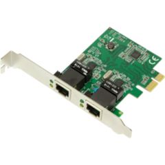 Logilink PC0075, 2-port Gigabit PCI Express network card Logilink 2 x Gigabit Lan (RJ 45) PCIe