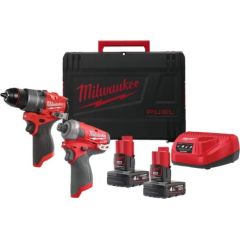 Milwaukee M12 FPP2E2-402X Instrumentu komplekts 12V (2x4.0Ah)