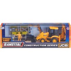 TEAMSTERZ Būvlaukuma auto ar aksesuāriem JCB, 12,5 cm