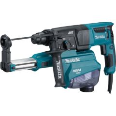 Perforators Makita HR2653; 800 W; 2,2 J; SDS-plus + Putekļu savākšanas sistēma