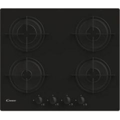 Candy CVW6BB hob Black Built-in 59.5 cm Gas 4 zone(s)