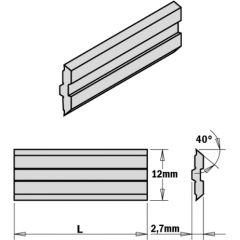 Ēveles asmeņi CMT 795.180.12; 180x12x2,7 mm; 2 gab.