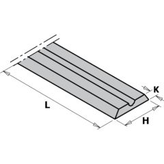 Ēveles asmeņi CMT 790.806; 80,5x5,9x1,2 mm; HWM; 2 gab.