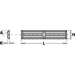 Ēveles asmeņi CMT 790.300.01; 30x5,5x1,1 mm; HWM; 1 gab.