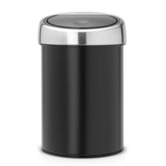 Brabantia atkritumu tvertne Touch Bin, 3l, matt black