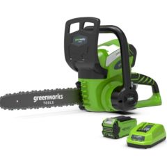 Ķēdes zāģis Greenworks G40CS30K2; 40 V; 1x2,0 Ah; 30 cm lenta