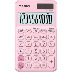 CASIO POCKET CALCULATOR SL-310UC PK PINK, 10 DIGIT DISPLAY