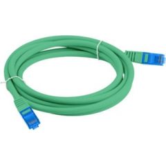 LANBERG PATCHCORD S/FTP CAT.6A 3M GREEN LSZH