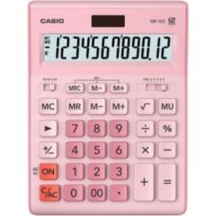 CASIO GR-12C-PK OFFICE CALCULATOR PINK, 12-DIGIT DISPLAY